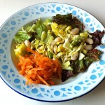 白インゲン豆入り野菜サラダ