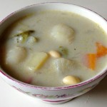 大豆と野菜の豆乳入りスープ