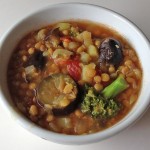 レンティルピースと野菜のスープ