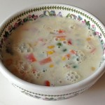 豆乳の野菜スープ