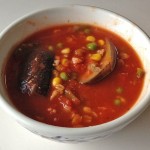 トマトソースの野菜スープ
