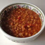 レンティル（レンズ豆）のスープ