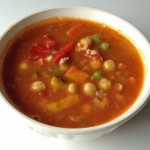 ヒヨコマメと野菜のスープ