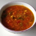 大豆と野菜のスープ